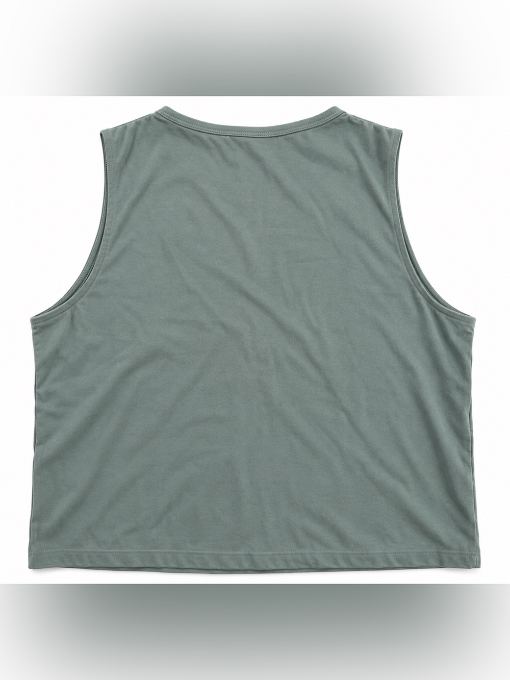 ZARA Women’s Sage Green Sleeveless Cropped Tank Top Size Large L - Picture 2 of 2